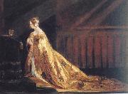 Charles Robert Leslie Queen Victoria in her Coronation Robes oil on canvas